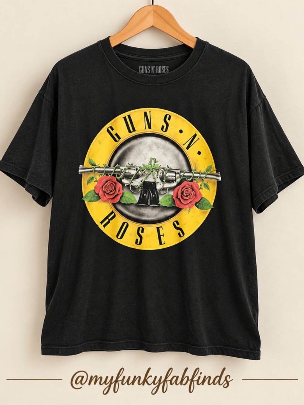 Guns N' Roses Graphic T-Shirt Black Size XL